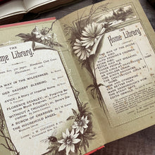 Load image into Gallery viewer, The Chautauqua Girls at Home by Pansy Beautiful Coral Pink Floral Binding