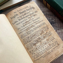 Load image into Gallery viewer, 1769 The Experienced English Housekeeper By Elizabeth Raffald SIGNED