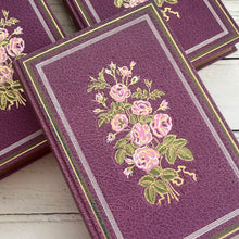 Load image into Gallery viewer, Collection of Three French Books by Comtesse de Segur; Floral Lilac Bindings 1979