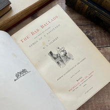 Load image into Gallery viewer, The Bab Ballads by W S Gilbert Half Leather Binding with Gilt Tooling in Floral Design