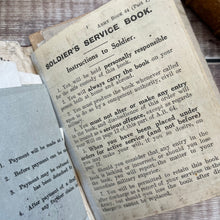 Load image into Gallery viewer, Soldiers' Services and Pay Book; Army Ephemera and Memorabilia