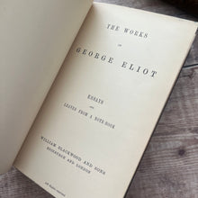 Load image into Gallery viewer, Essays and Leaves from A Note-Book by George Eliot; Beautiful Full Leather Binding