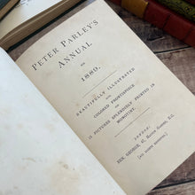 Load image into Gallery viewer, 1889 Peter Parley's Annual for Girls and Boys Beautiful Floral Victorian Binding