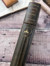 Load image into Gallery viewer, 1908 Historical Essays and Studies by Lord Acton; Half Morocco Binding