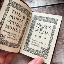 Load image into Gallery viewer, Essays of Elia Miniature Yapp Binding Full Leather Antique Book