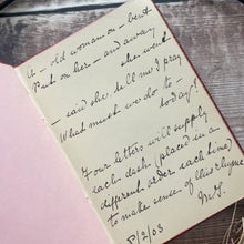Load image into Gallery viewer, Edwardian Full Leather Book; with Original Verse, Watercolours and Drawings