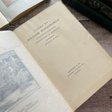 Load image into Gallery viewer, 1907 Poems by Wordsworth Pretty Floral Edwardian Binding Antique Book Poetical Works