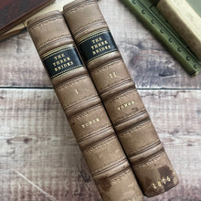 Load image into Gallery viewer, 1876 The Three Brides by Charlotte Yonge; First Edition Two Volume Half Leather (et)