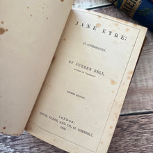 Load image into Gallery viewer, 1850 Jane Eyre by Currer Bell FOURTH EDITION Charlotte Bronte Rare Book