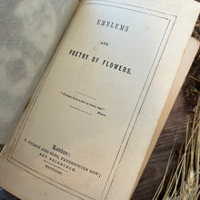 Load image into Gallery viewer, 1863 The Emblems and Poetry of Flowers Early Victorian Pocket Book