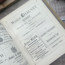 Load image into Gallery viewer, Le Livre du Mariage Souvenir de 1887; 19th Century Full Leather Book with Blue Tinted Gilt Gauffered Edges