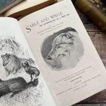 Load image into Gallery viewer, Sable and White by Gordon Stables Beautiful Floral Cloth Binding Animal Story