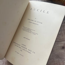 Load image into Gallery viewer, 1893 Lucile by Owen Meredith; Full Tree Calf Leather with Marbled Edges