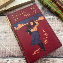 Load image into Gallery viewer, Little Susy Stories by Mrs E Prentiss Beautiful Binding of a Reading Girl