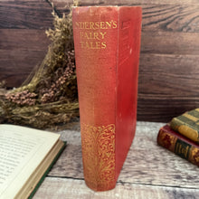 Load image into Gallery viewer, Hans Christian Andersen's Fairy Tales Antique Book with Floral Gilt Spine