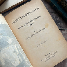 Load image into Gallery viewer, Master Missionaries by Alexander Hay Japp Antique Floral Binding