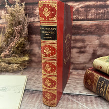 Load image into Gallery viewer, 1908 Shakespeare's Heroines by Anna Jameson Beautiful Half Leather Binding