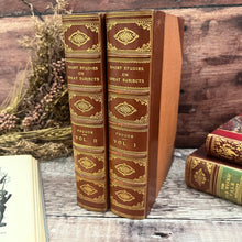 Load image into Gallery viewer, 1872 Short Studies on Great Subjects by James Anthony Froude Two Volume Half Leather