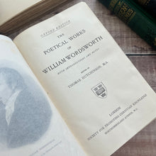 Load image into Gallery viewer, William Wordsworth's Poetical Works In Fine Half Vellum Binding Antique Book