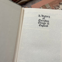 Load image into Gallery viewer, A History of Everyday Things in England; Four Volumes Vintage Illustrated 1950's