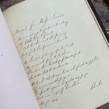 Load image into Gallery viewer, Early Victorian Full Leather Album; with Verse, Paintings and Prints