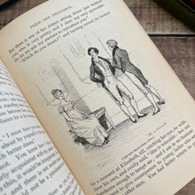 Load image into Gallery viewer, 1895 Pride and Prejudice by Jane Austen Rare Peacock Binding Very Good Condition (Et)