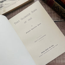 Load image into Gallery viewer, The Glorious Song of Old by Edmund Hamilton Sears Victorian 19th Century Music Book