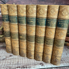 Load image into Gallery viewer, 1880's Complete Collection of the Life & Works of the Bronte Sisters Half Leather Marbled (Et)