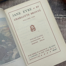 Load image into Gallery viewer, Volume One ONLY Jane Eyre by Charlotte Bronte with Edmund Dulac Plates