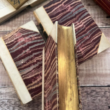 Load image into Gallery viewer, 1885 Set of Three George Eliot Novels in a Half Half Vellum Marbled Binding