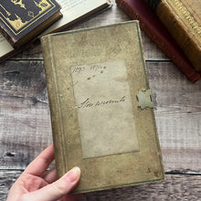 Load image into Gallery viewer, Victorian Hand Written Accounting Book with Clasp and Marbled Edges