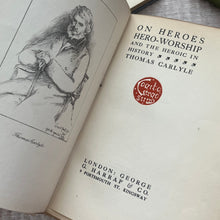 Load image into Gallery viewer, On Heroes and Hero-Worship and the Heroic in History by Thomas Carlyle; Full Vellum