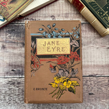 Load image into Gallery viewer, Rare Jane Eyre by Charlotte Bronte Floral Binding Late Victorian Book