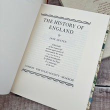 Load image into Gallery viewer, The History of England by Jane Austen Facsimile Manuscript Folio Society Book