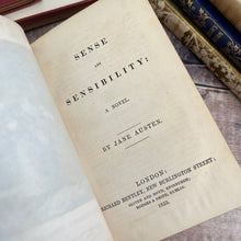 Load image into Gallery viewer, 1853 Sense and Sensibility Rebacked Full Leather Rare Early Victorian Edition (Et)
