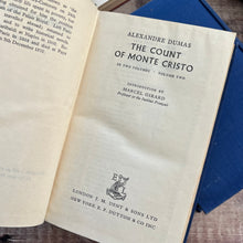 Load image into Gallery viewer, 1955 The Count of Monte Cristo by Alexandre Dumas Two Volume Set