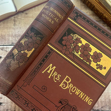 Load image into Gallery viewer, The Poetical Works of Mrs Elizabeth Barrett Browning; Victorian 19th Century Antique Book