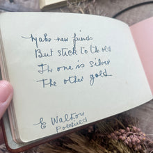 Load image into Gallery viewer, 1920's Friendship Album Filled with Writings and Verse