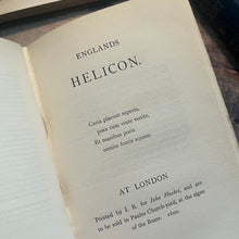 Load image into Gallery viewer, 1899 England's Helicon Collection of Lyrical and Pastoral Poetry