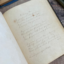 Load image into Gallery viewer, Early Victorian Manuscript Book; Full Embossed Leather with Original Verse and Printed Plates