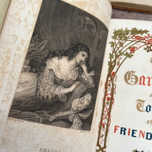 Load image into Gallery viewer, 1851 The Garland or A Token of Friendship Fine Leather Binding with Gilt Decoration