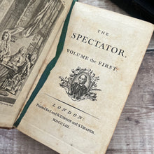 Load image into Gallery viewer, 1753 The Spectator Volume the First; Antiquarian 18th Century Full Leather