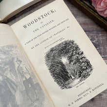 Load image into Gallery viewer, Woodstock and The Fair Maid of Perth by Sir Walter Scott; Half Calf Binding