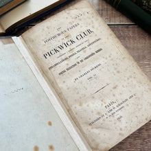 Load image into Gallery viewer, 1839 The Posthumous Papers of the Pickwick Club by Charles Dickens Volume 2 ONLY