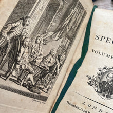 Load image into Gallery viewer, 1753 The Spectator Volume the First; Antiquarian 18th Century Full Leather