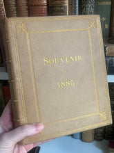 Load image into Gallery viewer, Le Livre du Mariage Souvenir de 1885; 19th Century Full Leather Book with Gauffered Edges
