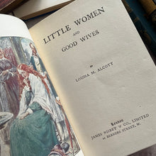 Load image into Gallery viewer, Little Women and Good Wives by Louisa May Alcott Edwardian Art Nouveau Book