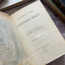 Load image into Gallery viewer, 1905 The Poetical Works of Dante Gabriel Rossetti Fine Half Vellum Binding