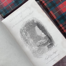 Load image into Gallery viewer, 1868 Box Set featuring the Poetry of Sir Walter Scott; Small Pocket Books in Tartan Bindings