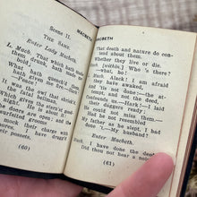 Load image into Gallery viewer, Macbeth by William Shakespeare; Yapp leather Binding